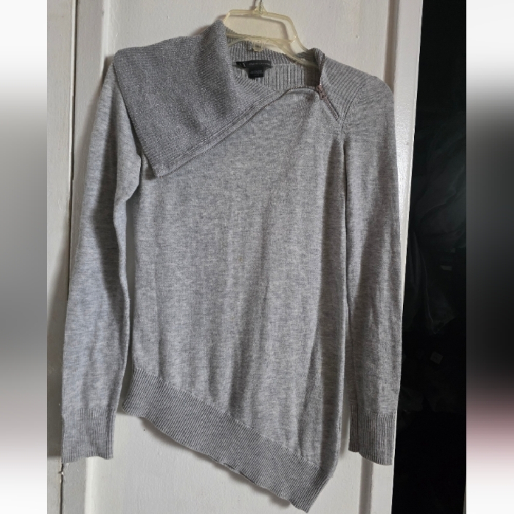 Armani Exchange Gray Women's Cowl Neck Sweater